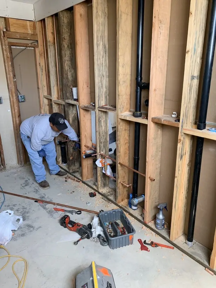 Commercial rough-in plumbing for Gas Line Repair in Saybrook